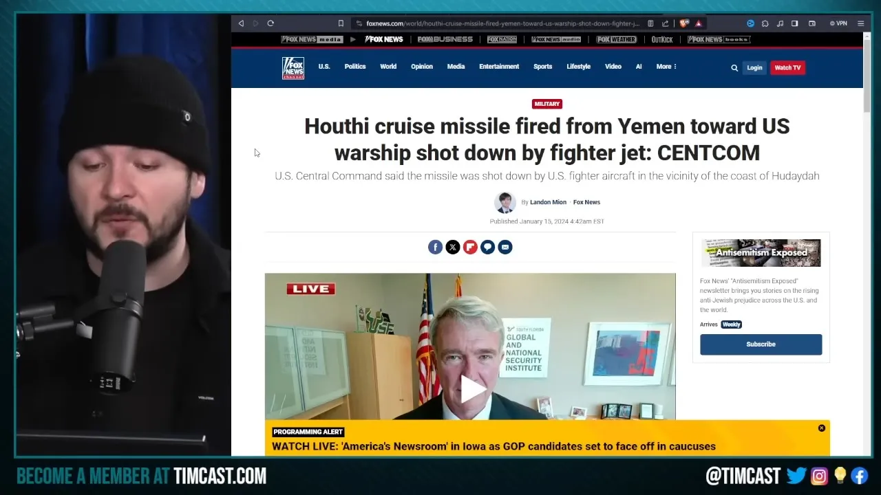 Iran Backed Houthis MISSILE STRIKE US Cargo Ship, FIRE ON US Warship Inching Us To World War Three