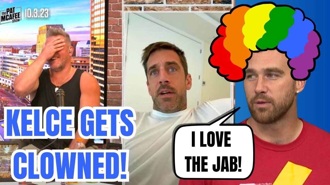 Travis Kelce FIRES BACK at Aaron Rodgers! Kelce DEFENDS PFIZER & Gets CLOWNED by NFL Fans!