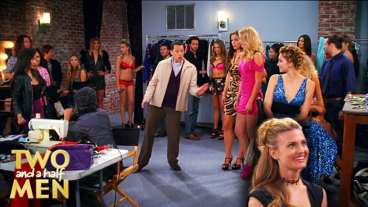 Surrounded by Models | Two and a Half Men