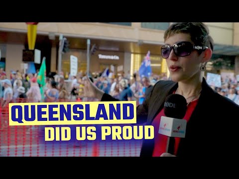Huge family-friendly march for freedom in Brisbane this past weekend
