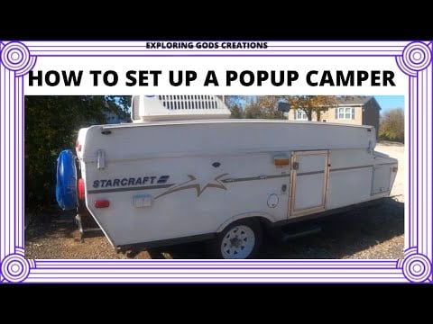 how to setup a pop up camper