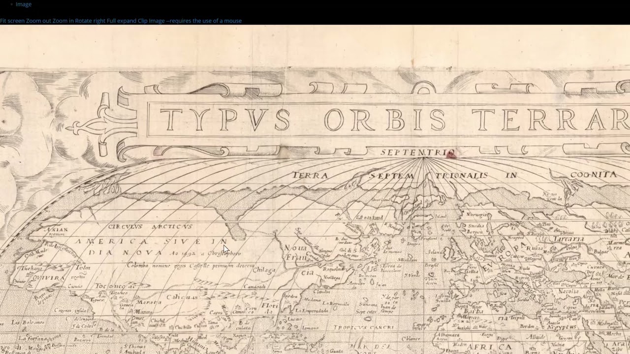 Old World Map: year 1579 Typvs orbis terrarvm