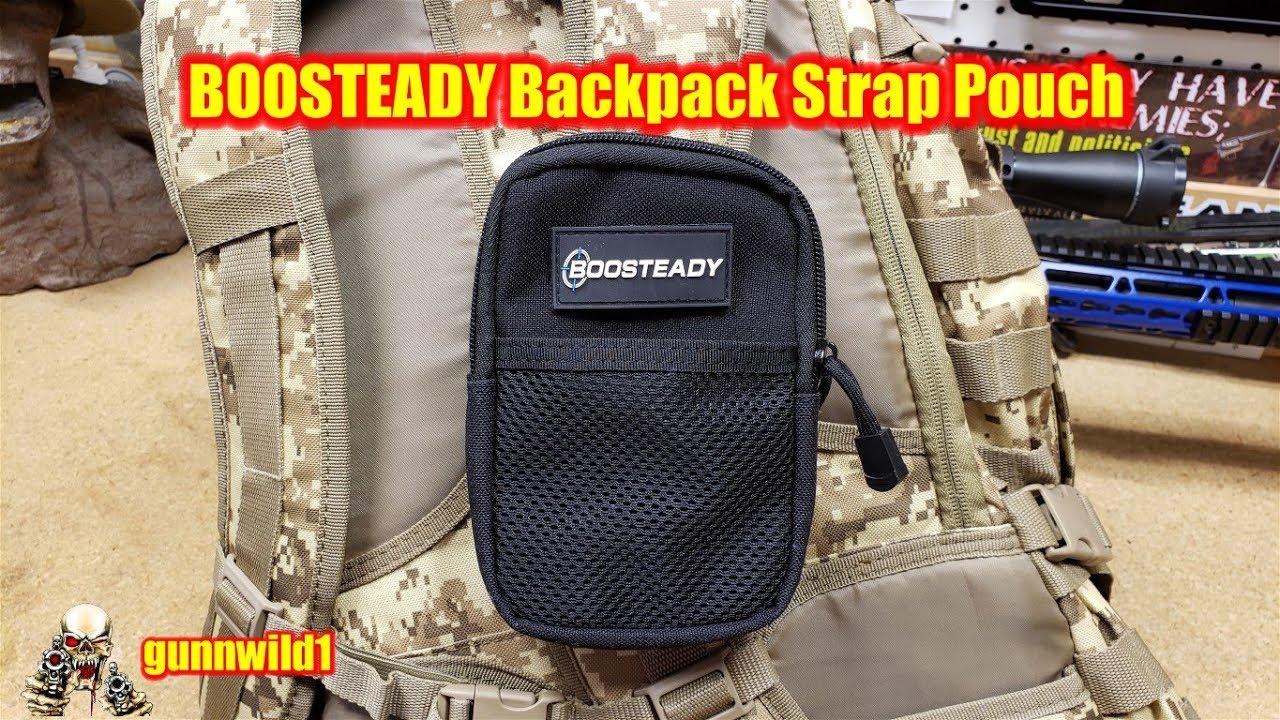 BOOSTEADY Backpack Strap Pouch