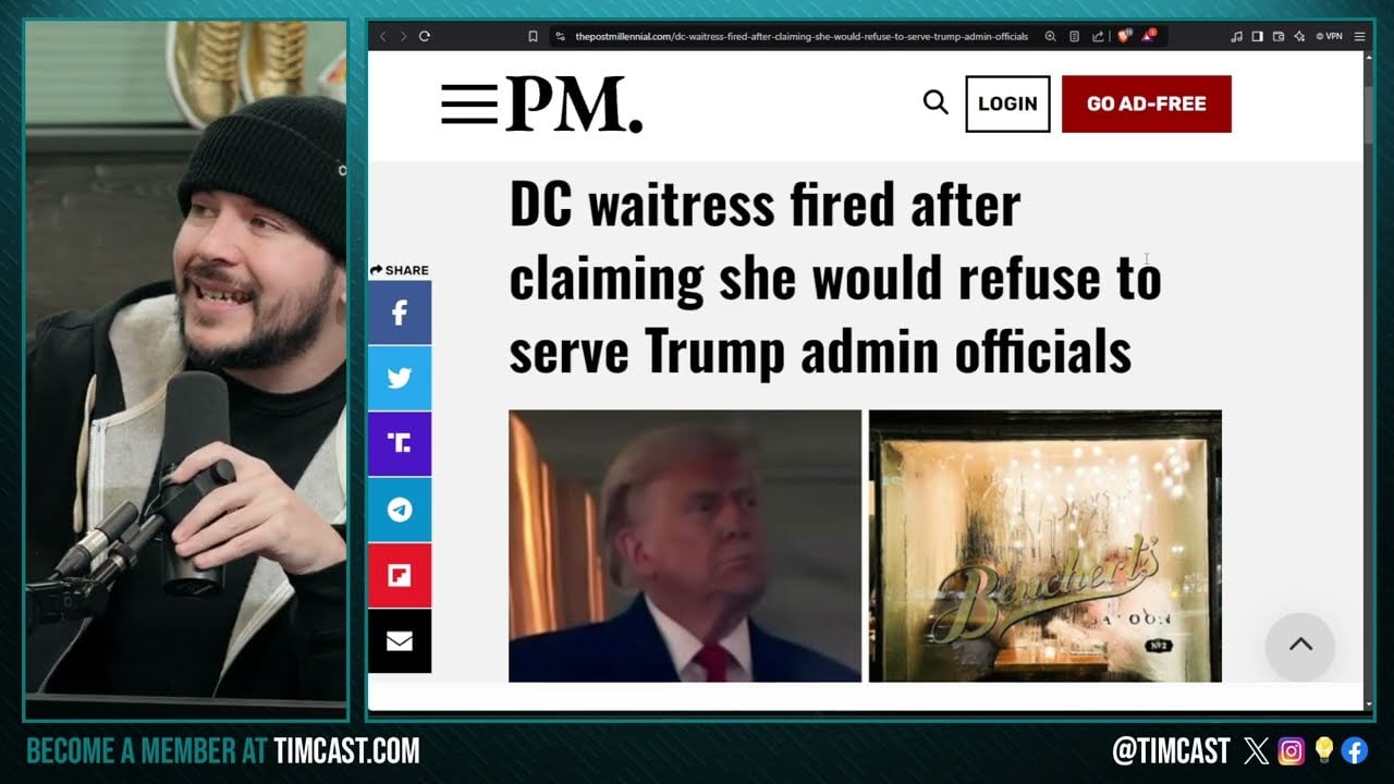 Liberal FIRED For Threatening To REFUSE Trump Service, Political Discrimination Is ILLEGAL In DC