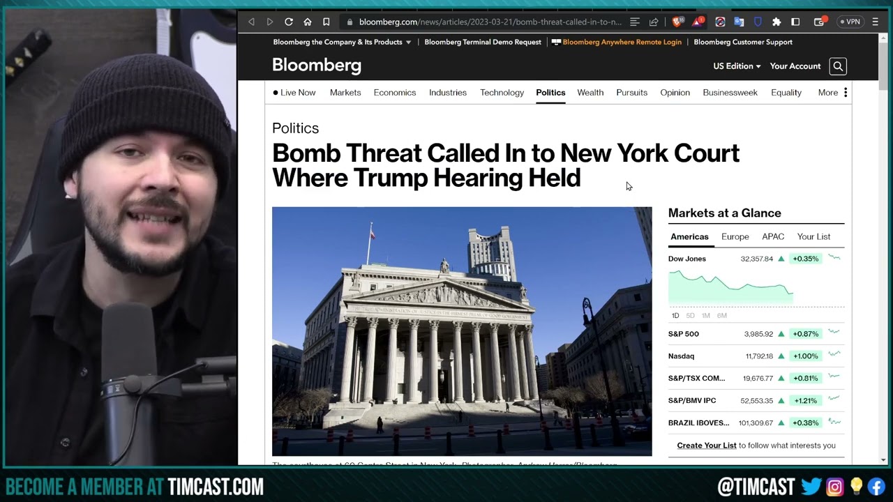 BOMB THREAT CALLED IN To NY Court Where Trump Hearing Underway