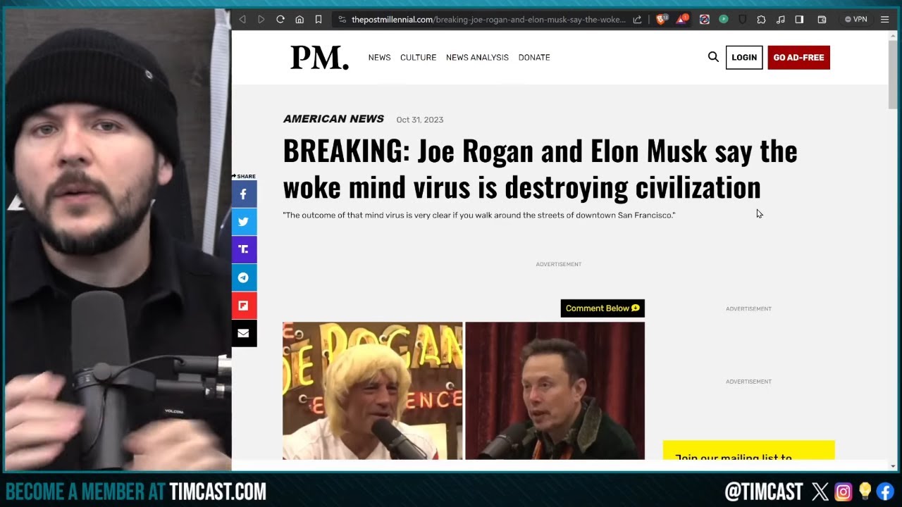 Elon Musk WARNS Joe Rogan, Woke Mind Virus DESTROYING Civilization, ProHamas Teens & TikTok PROVE IT