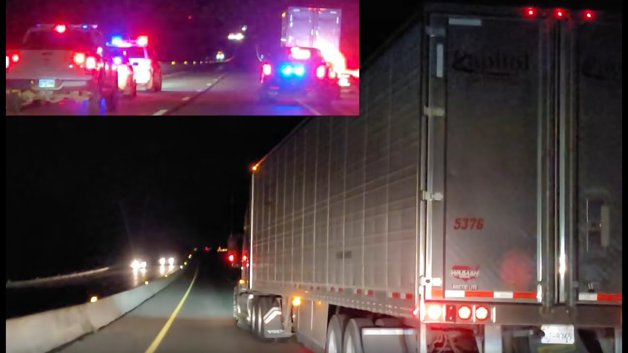 Semi Truck Road Rage followed by a Police Chase in Oklahoma