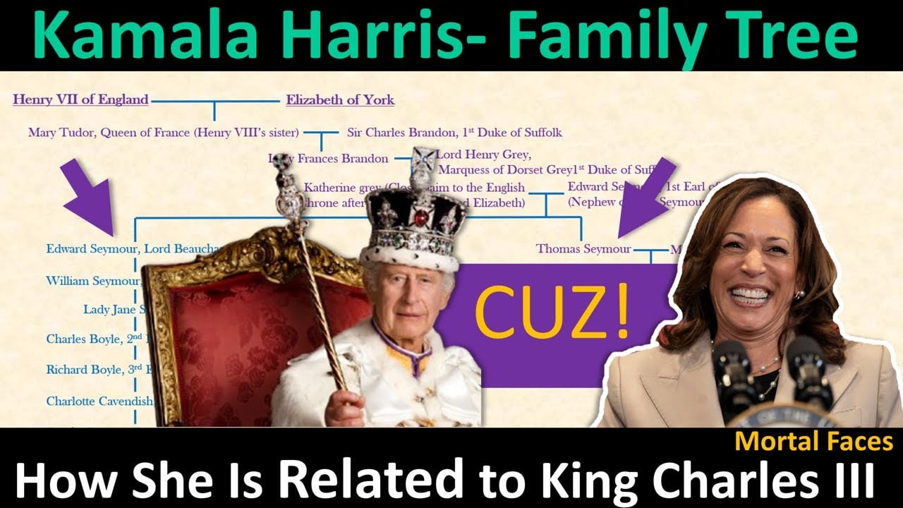 KAMALA HARRIS: Family Tree & Ancestry Explained: Her Simple Connection to British Royalty