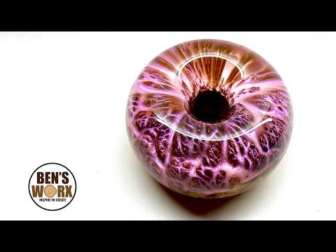 Making the Simpsons Donut using Burl and Epoxy Resin