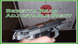 Beretta Adjustable Rear Sights