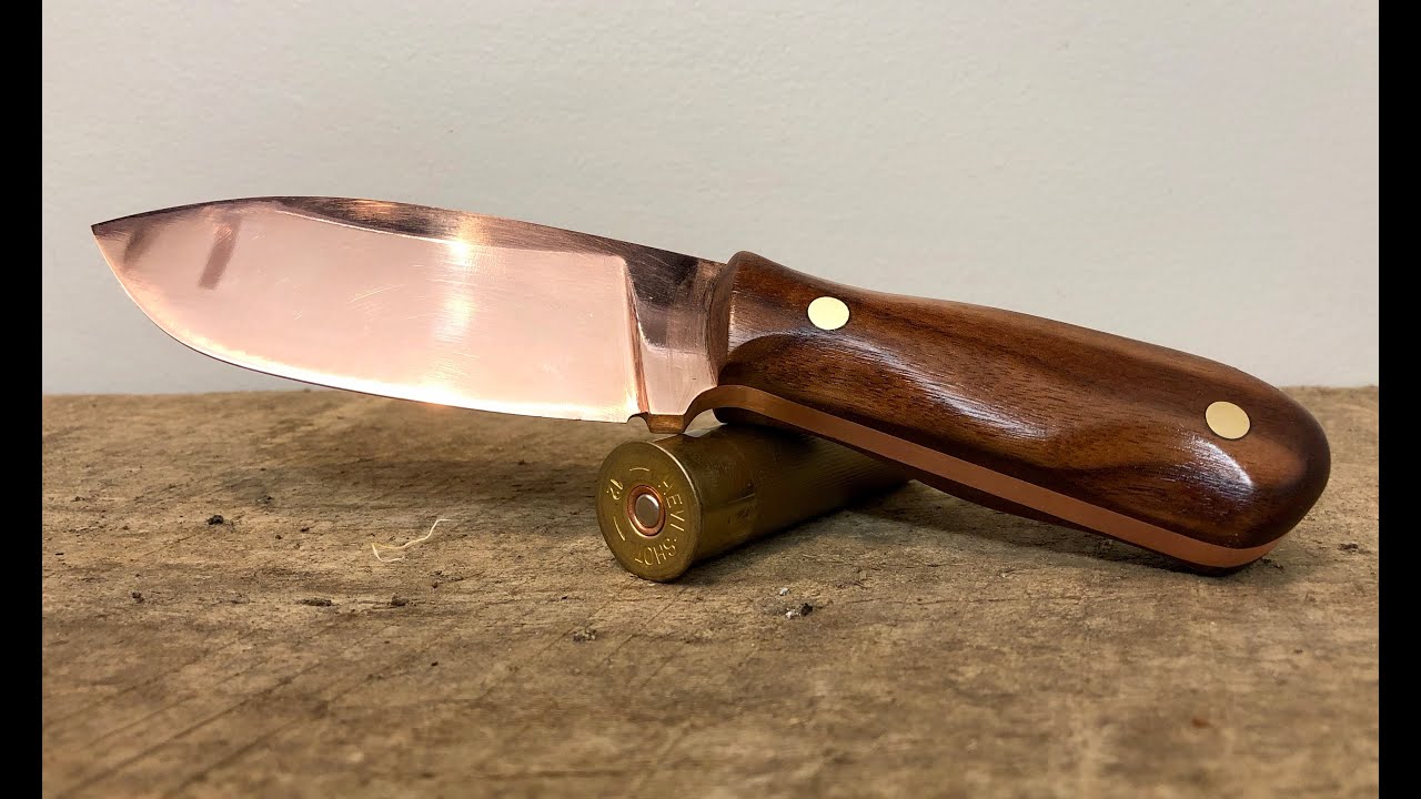 Knife Making - Making a Copper Drop Point Knife