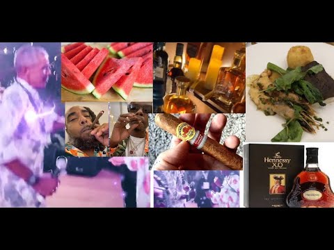 Part 2. Photos. Obama's Delta Party was Tacky & Low Class - Watermelon, Hennessy, weed, gold napkins, cheap food