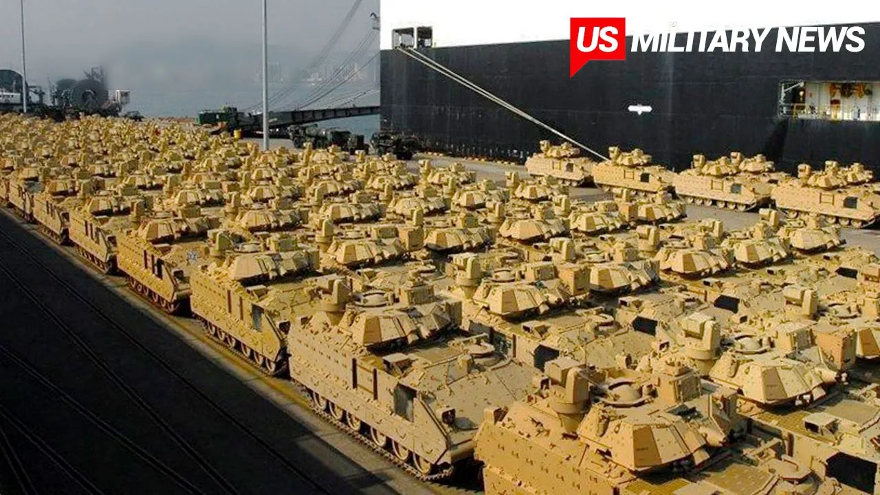 Russian Forces Shocked! Hundreds of US Combat Vehicles Arrived in Ukraine
