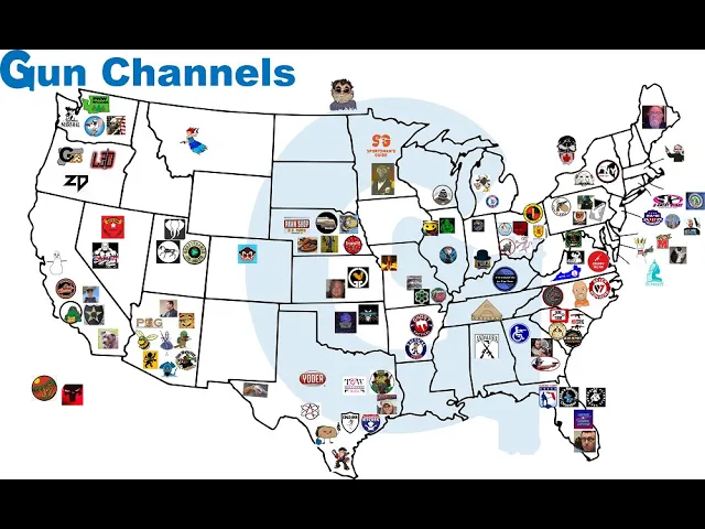 USA Map of GunChannels.com Members - Maps of 2A  (Season 2)