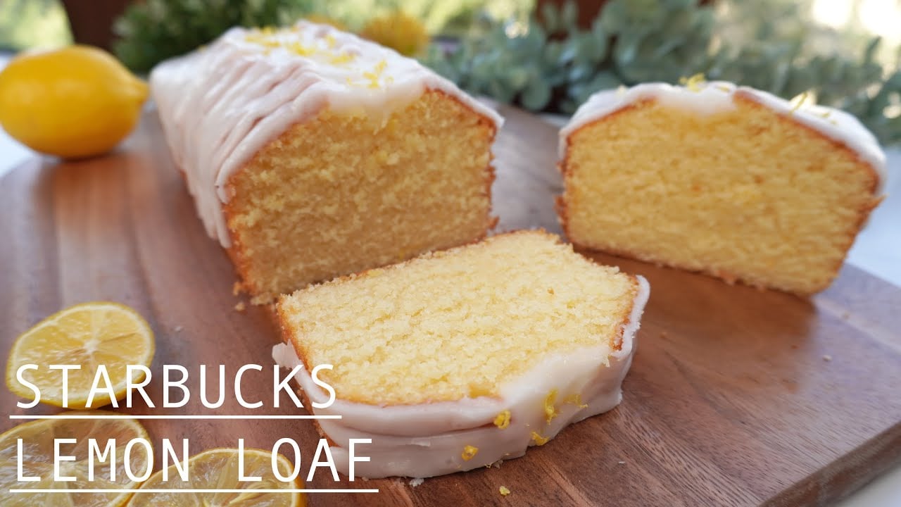 Starbucks Lemon Loaf 🍋☕️ Moist and Fresh - Easy Homemade Lemon Cake