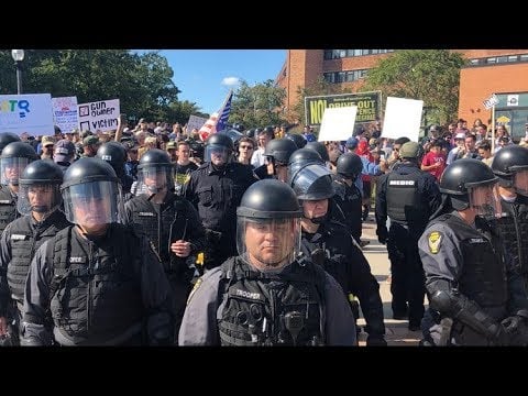 Leftist attack at Kent State open carry walk
