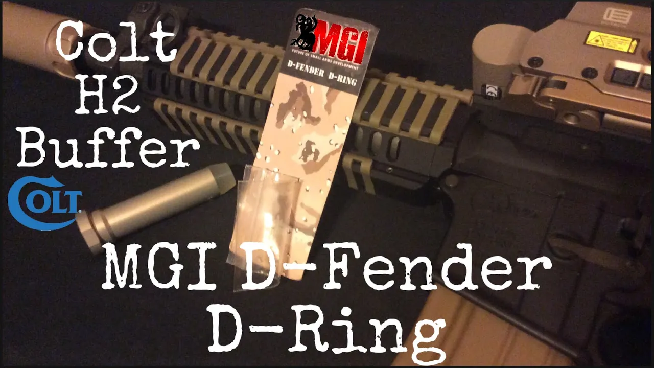 MGI D-Fender and Colt H2 buffer , 10.3” barrel AR15 pistol | Colt LE6945 AR pistol project
