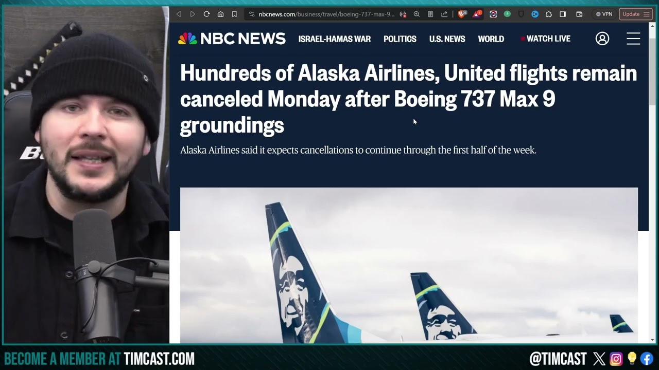 Alaska Airlines Jet Section BLOWS OFF, RECORDER ERASED Sparking CONSPIRACY Theories, DEI WILL KILL