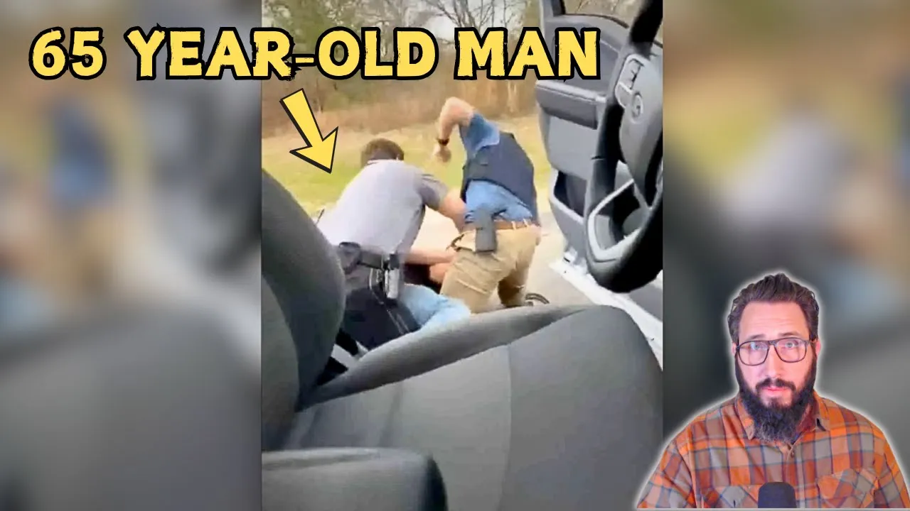 Cop Beats 65 Year-Old Man as Wife Films (the cop's THIRD recent viral video)