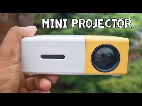 Cheap Pocket Projector for Fun - Mini LED Projector Review & Demo (YG-300)