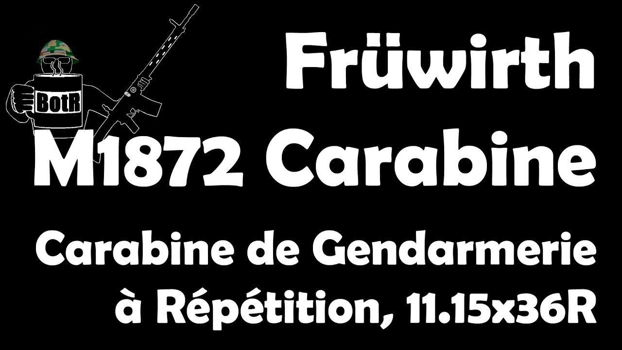 ENGLISH LINKED IN DESC! Früwirth M1872 Carabine de Gendarmerie à Répétition