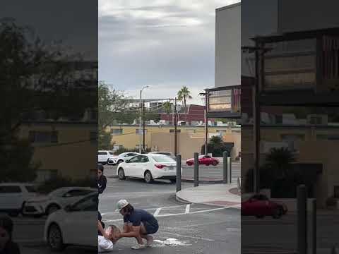 Vaccine damaged kid collapses in parking lot. AU Arizona University student