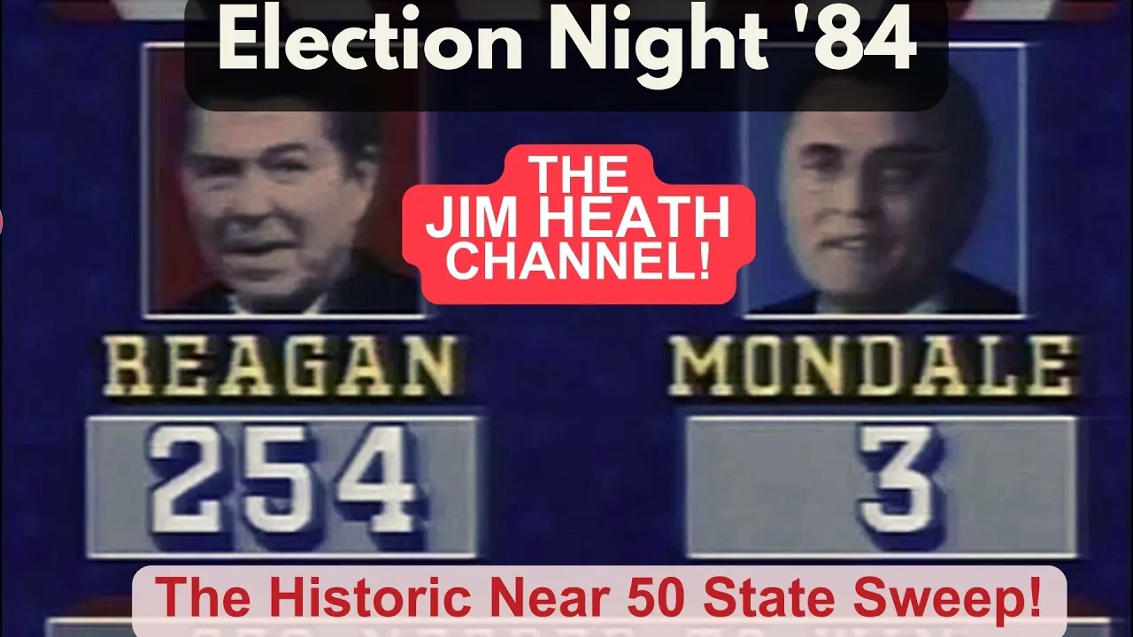 Reagan's Epic Victory Over Mondale On Election Night 1984