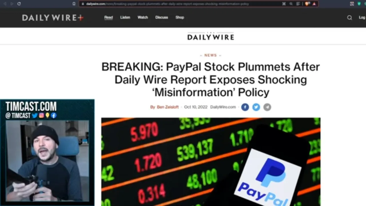PayPal Stock TANKS After INSANE Social Credit System BACKFIRED, PayPal Claims It Was An Error