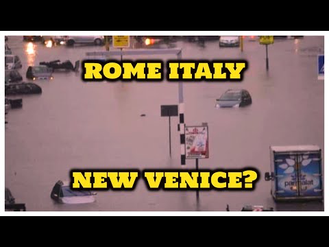 Rome is new Venice! Flooding in Rome Italy - Alluvione a Roma