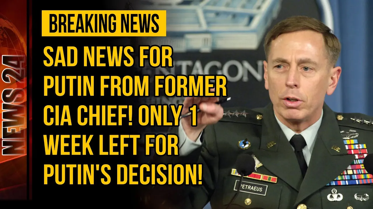 8 minute ago! Sad news for Putin from former CIA Chief! Only 1 Week Left for Putin's Decision!