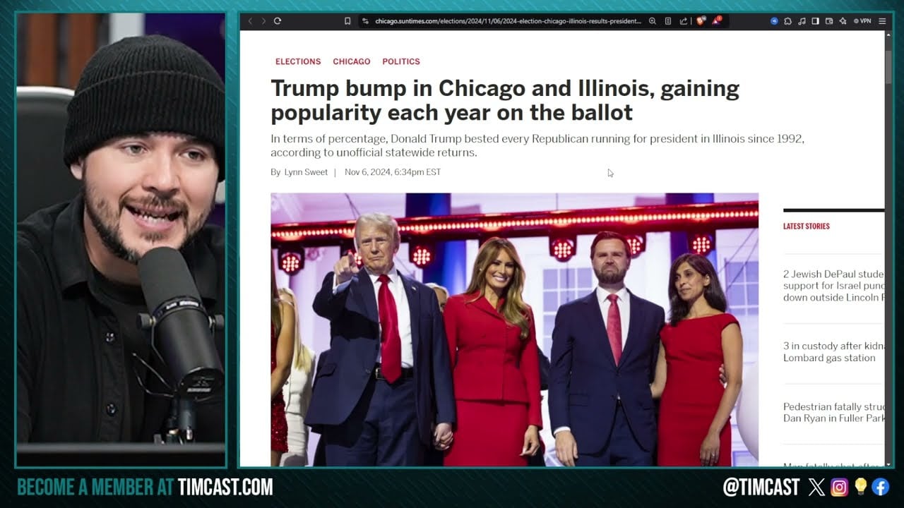 Major Democrat Cities VOTE TRUMP, Tim Pool Neighborhood FLIPS In Deep Blue Chicago FOR TRUMP