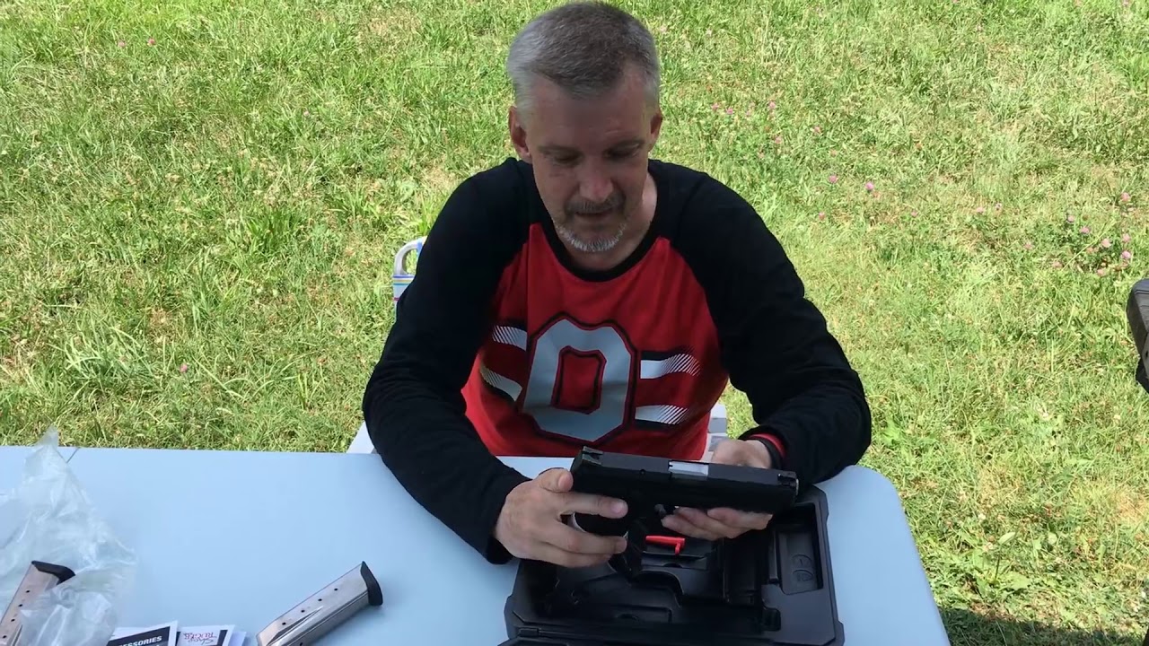 Ruger American Pistol .45 ACP Unboxing and firing .
