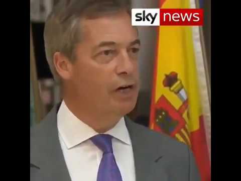 Nigel Farage defends his party's decision to turn their back on the EU anthem 💪🇬🇧