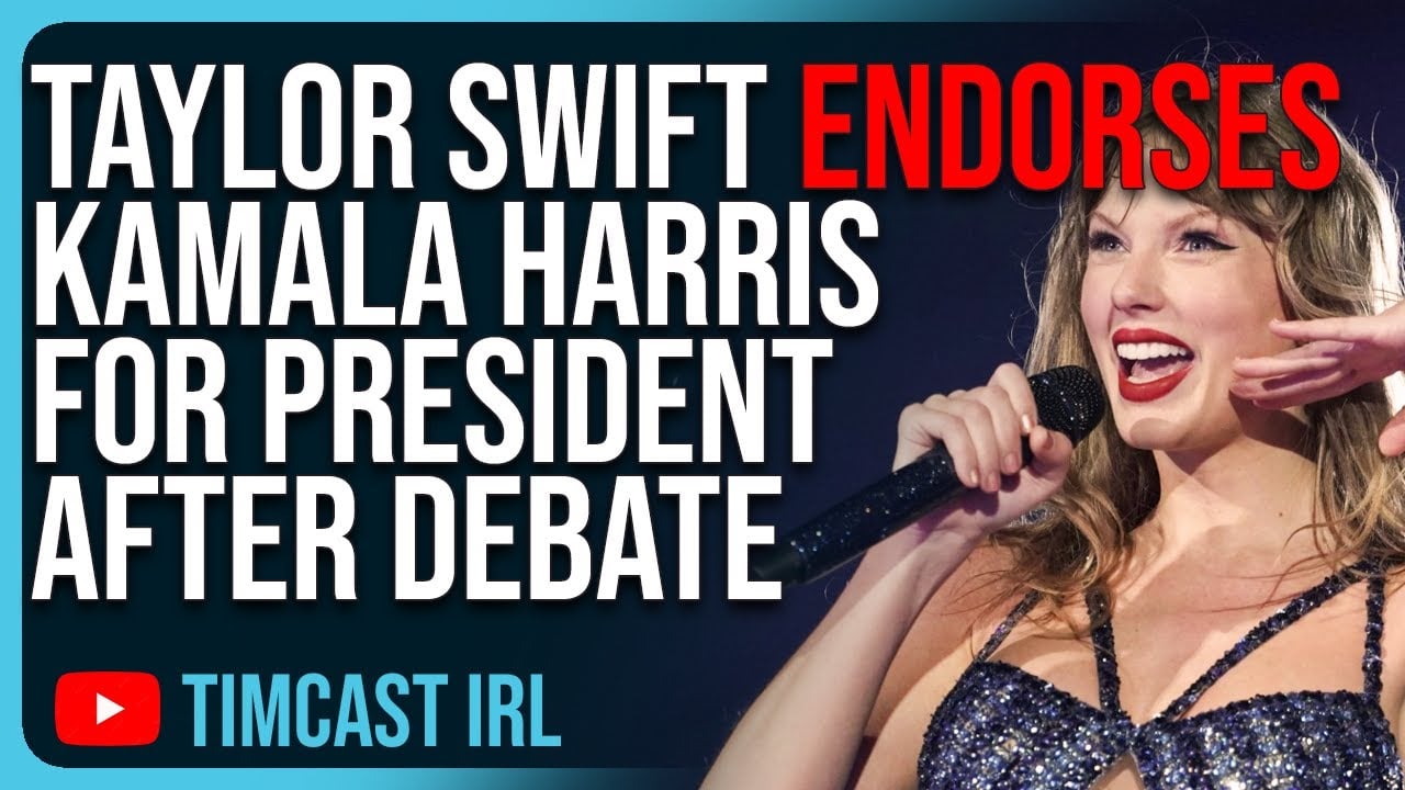 Taylor Swift ENDORSES Kamala Harris For President After Kamala BOMBS Debate