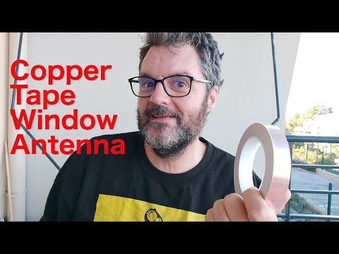 Building a Copper-Tape VHF Window Antenna.