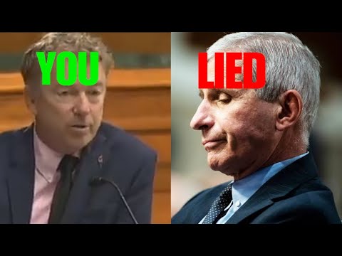 "YOU LIED" Rand Paul CONFRONTS Dr. Fauci in CONGRESS. Copy