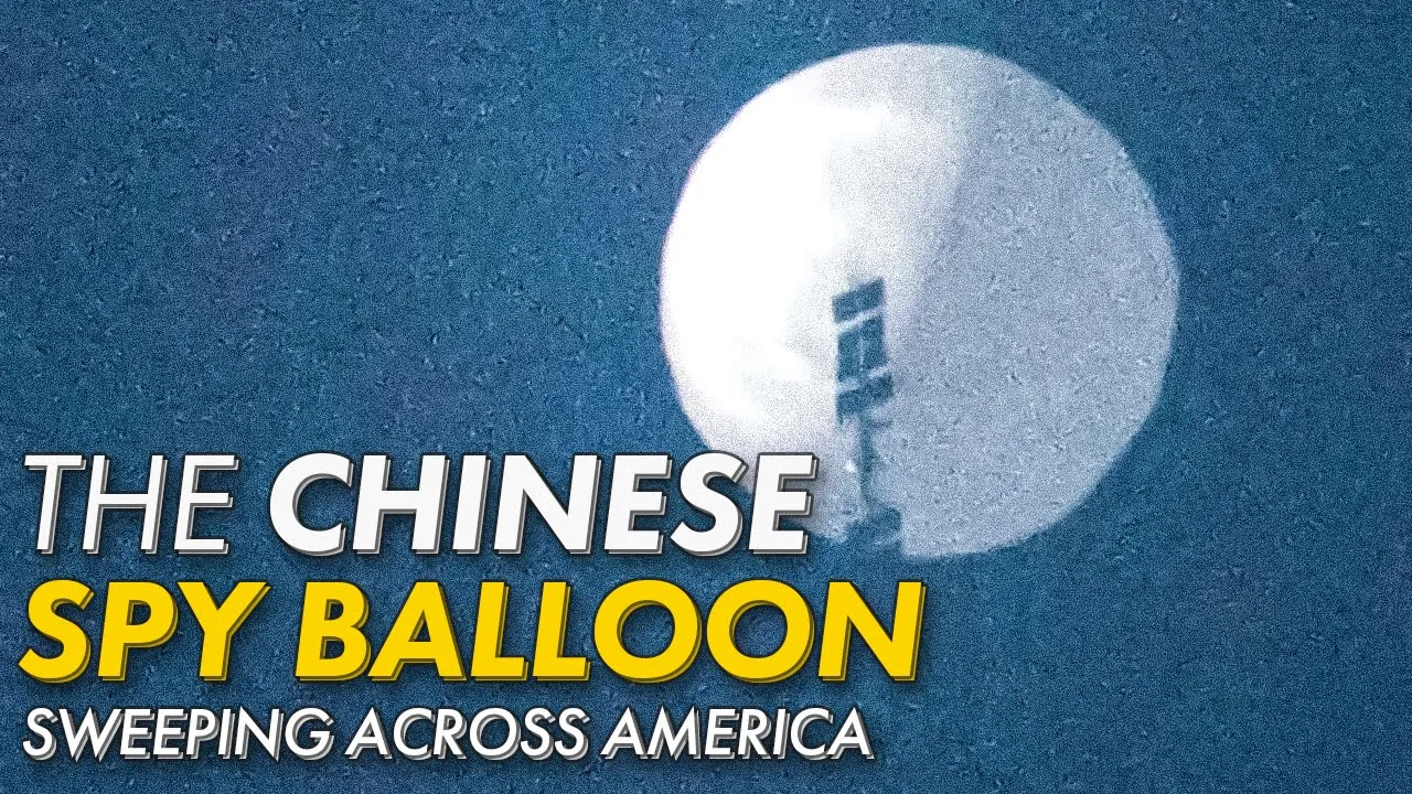 Chinese spy balloon the SIZE OF 3 BUSES over US soil