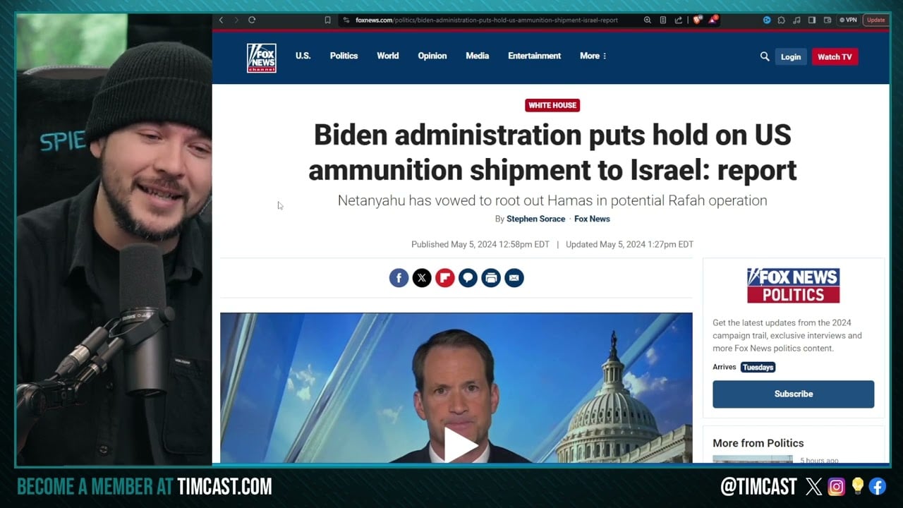 Trump WARNS Biden Will Start WW3, Biden FREEZES Israel Military Aid, TRUMP WAS IMPEACHED For Similar
