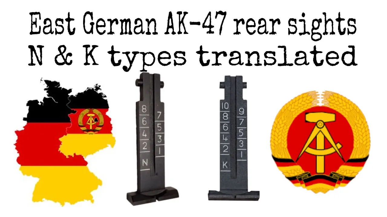 East German AK47 rear sight “N” and “K” letter translation | DDR MPi-KM variants 🇩🇪