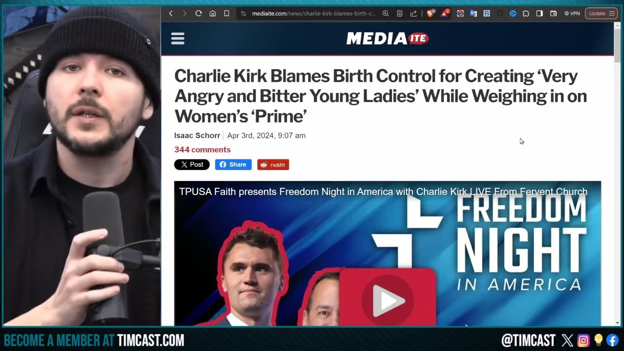 Democrats LOSE IT After Charlie Kirk Says NO MORE BIRTH CONTROL, It Causes DEPRESSION In Women