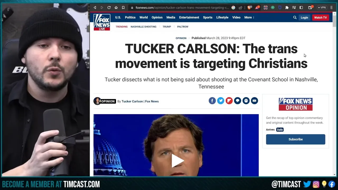 Trans Day Of VENGEANCE Will Continue Despite Shooting, Tucker Warns They Are TARGETING Christians