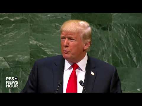 'The U.S. will not tell you how to live or work or worship," Trump tells U.N. General Assembly