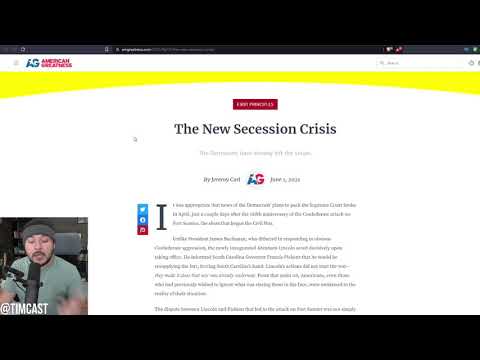 Conservative Argues Democrats Have ALREADY Seceded From The Union, Polarization At Critical Mass