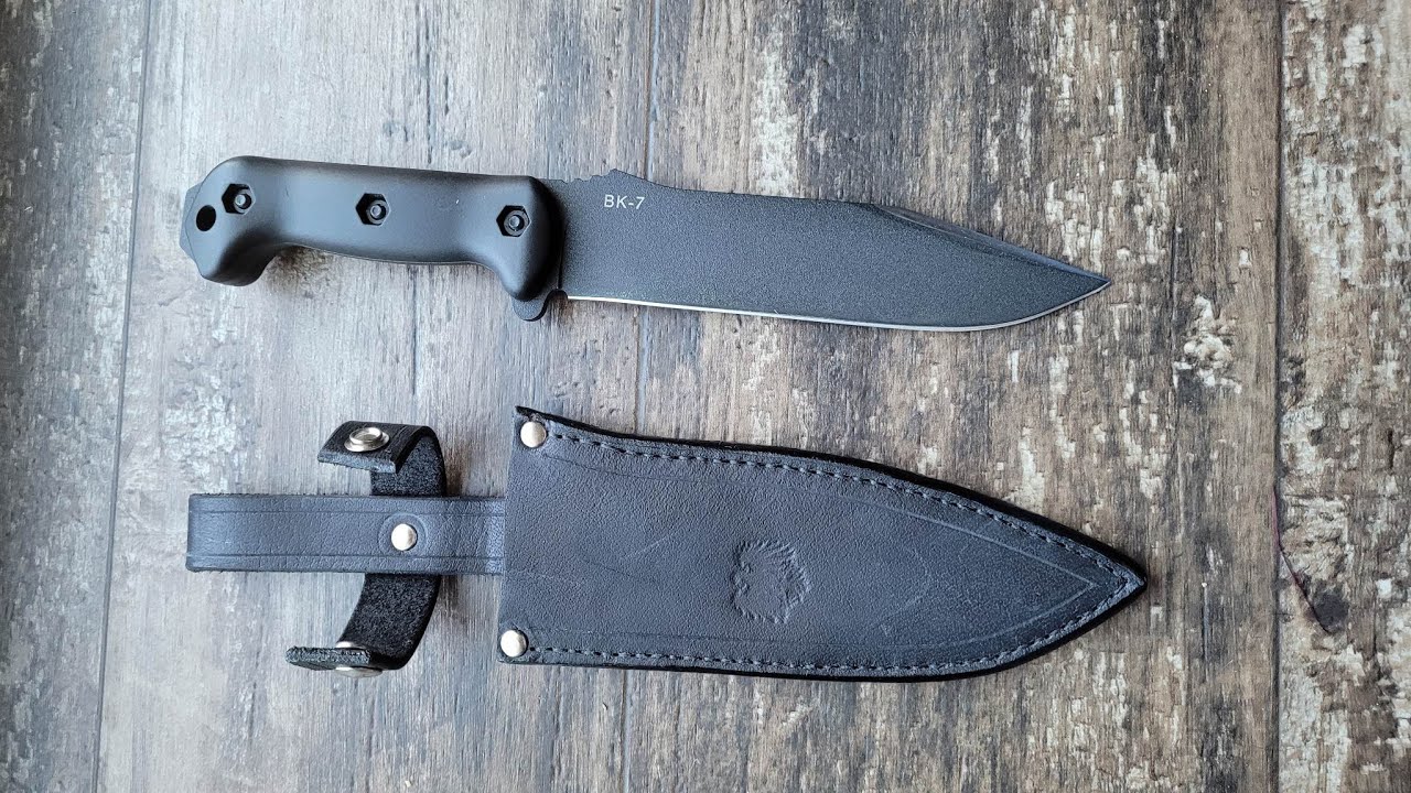 Making Leather Knife Sheath For Ka-Bar BK-7