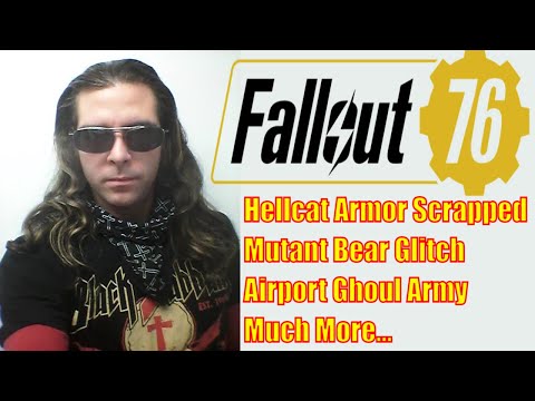 Fallout 76 Justin Keane scraps Hellcat Legendary Power Armor at Morgan Town Airport