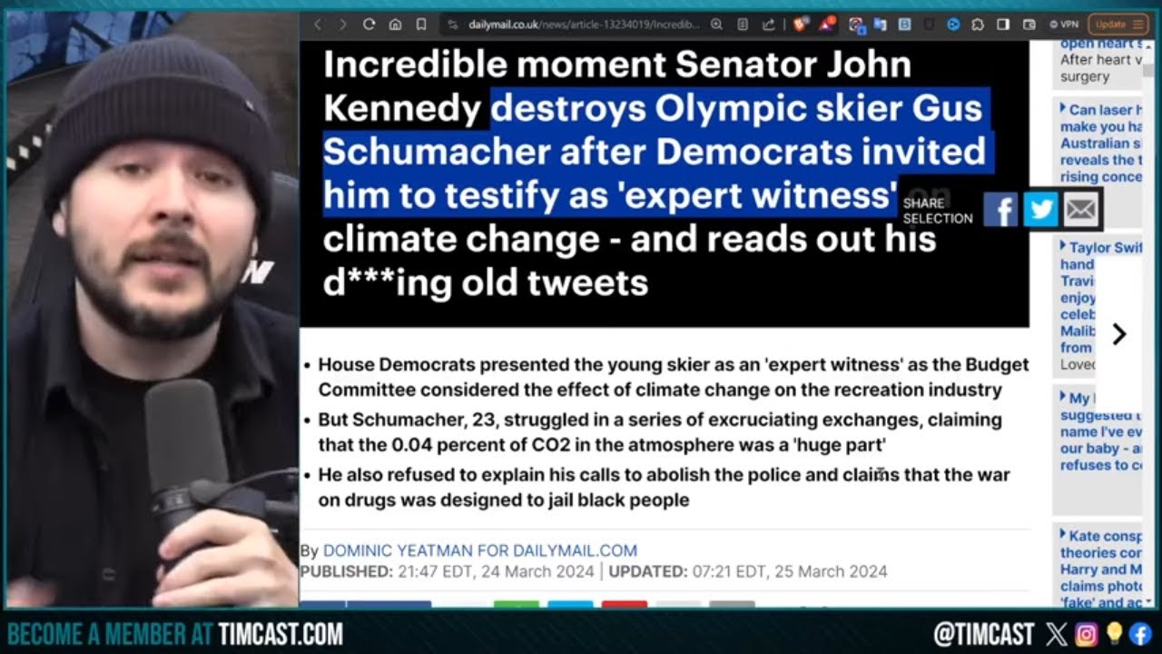 Democrats HUMILIATED After Bringing In Skier To Testify on Climate Change AND HES CLUELESS
