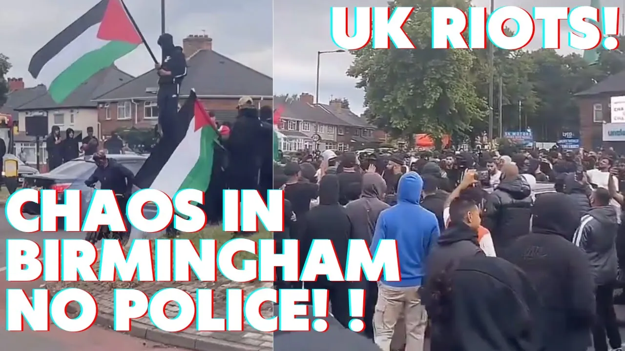 CHAOS ON THE STREETS OF ENGLAND - Two Tier Policing Muslim Defense League Takes Over