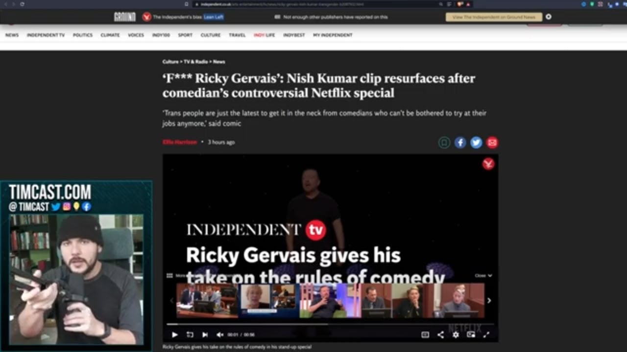 Corporate Press DESPERATELY Tries To Cancel Ricky Gervais Over Trans Jokes, Woke Cult IS LOSING