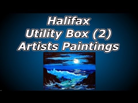 Halifax Utility Box (2) Artists Paintings - 3D slideshow