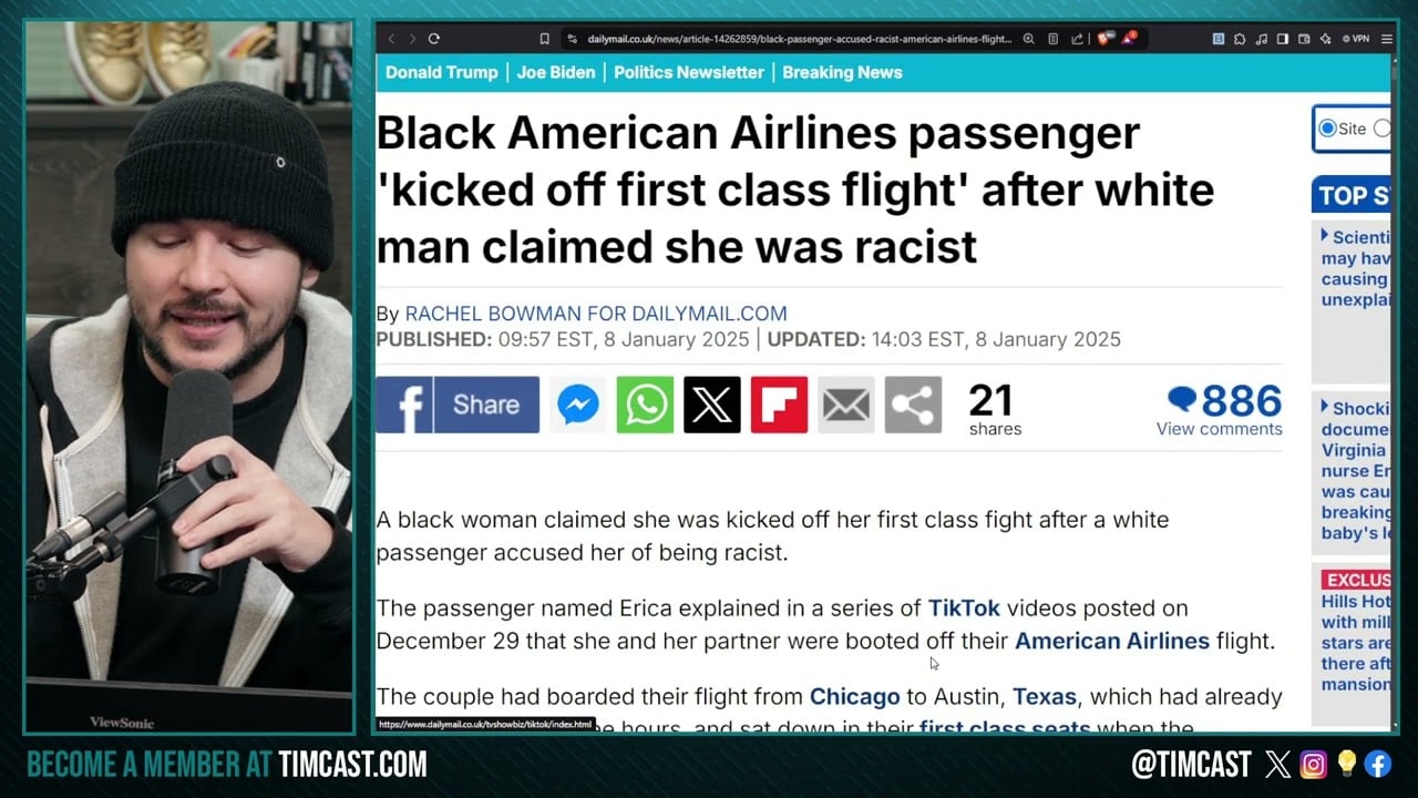 Black Women REMOVED From Flight For Being RACIST To White Man She Claims, Leftist Hoaxes ARE COMING